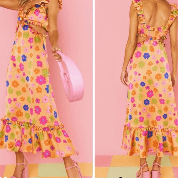 Show Me Your MuMu Dresses & Skirts - Show Me Your MUMU Poppin' Poppy Lane Midi Dress